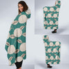 Hydrangea Pattern Print Design HD03 Hooded Blanket-JORJUNE.COM