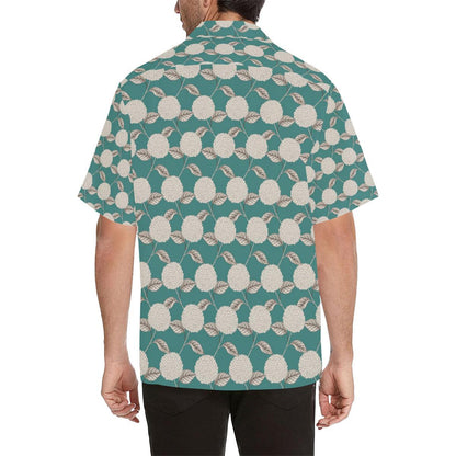 Hydrangea Pattern Print Design HD03 Men Hawaiian Shirt-JorJune