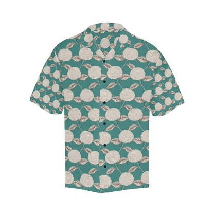 Hydrangea Pattern Print Design HD03 Men Hawaiian Shirt-JorJune