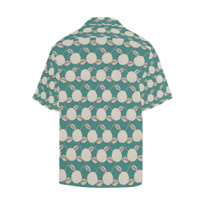 Hydrangea Pattern Print Design HD03 Men Hawaiian Shirt-JorJune