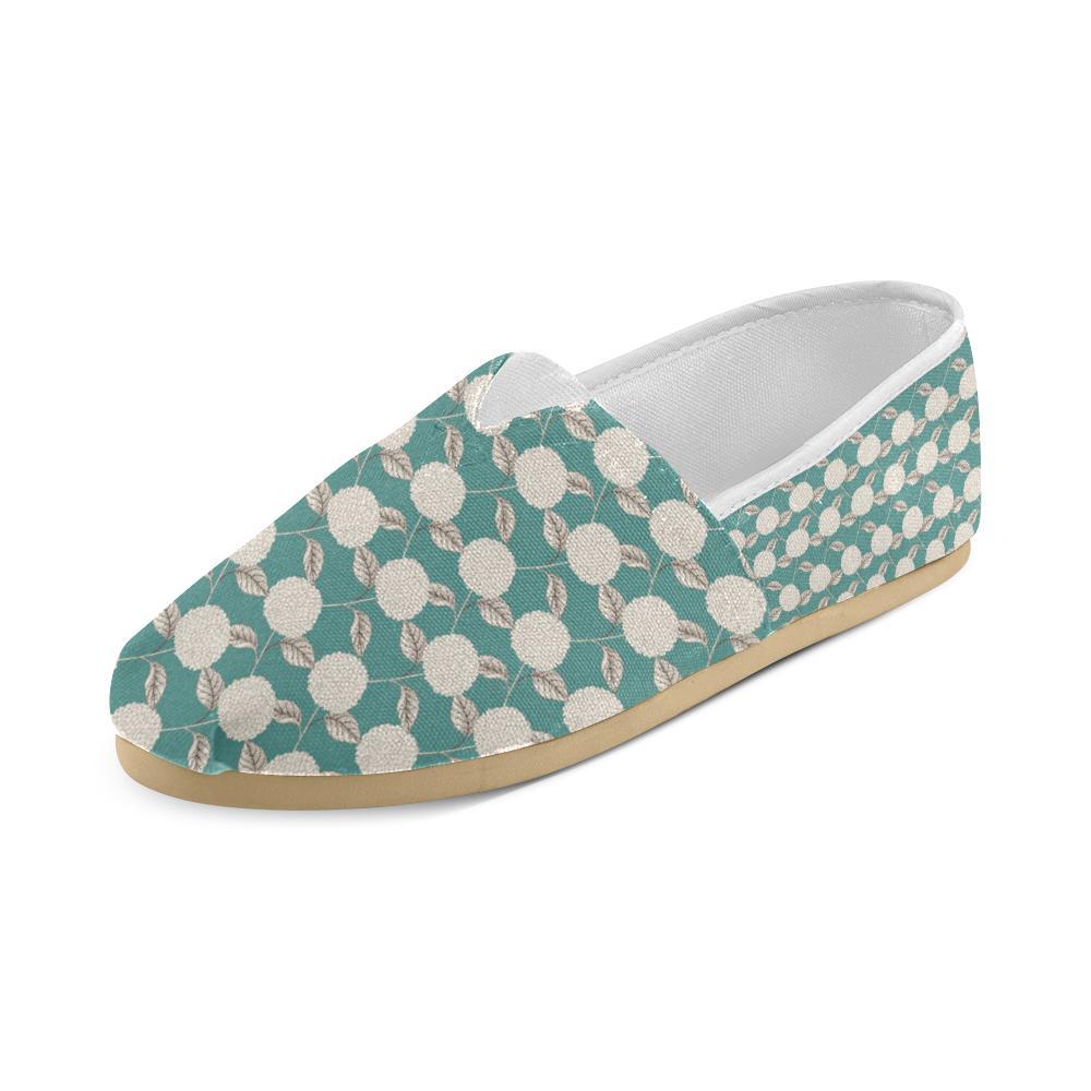 Hydrangea Pattern Print Design HD03 Women Casual Shoes-JorJune.com