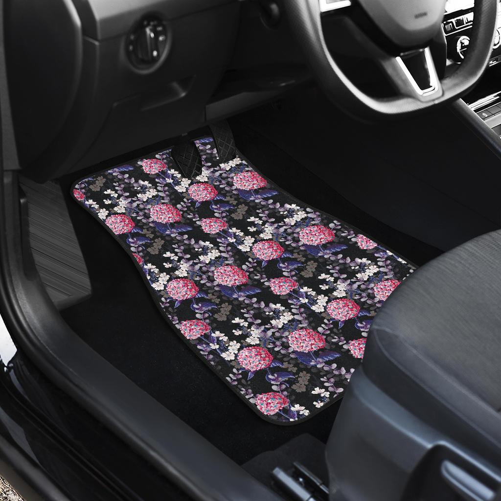 Hydrangea Pattern Print Design HD04 Car Floor Mats-JorJune