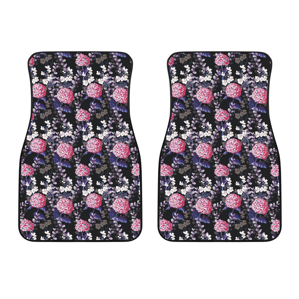 Hydrangea Pattern Print Design HD04 Car Floor Mats-JorJune