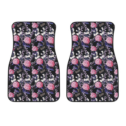 Hydrangea Pattern Print Design HD04 Car Floor Mats-JorJune