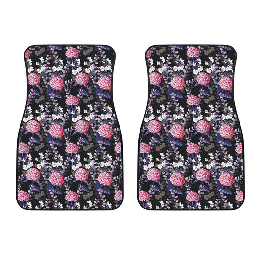 Hydrangea Pattern Print Design HD04 Car Floor Mats-JorJune