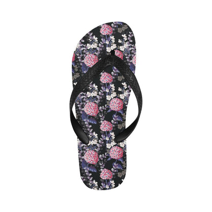 Hydrangea Pattern Print Design HD04 Flip Flops-JorJune