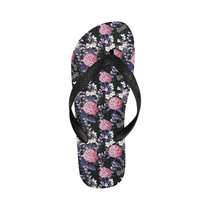 Hydrangea Pattern Print Design HD04 Flip Flops-JorJune