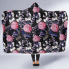 Hydrangea Pattern Print Design HD04 Hooded Blanket-JORJUNE.COM