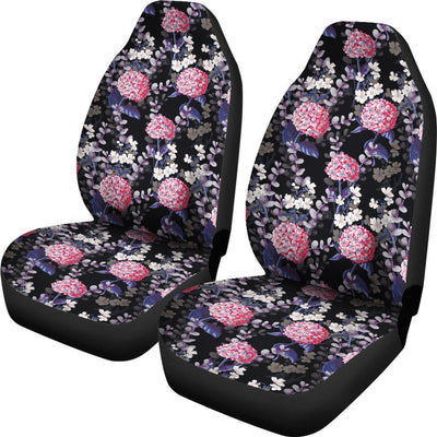 Hydrangea Pattern Print Design HD04 Universal Fit Car Seat Covers-JorJune