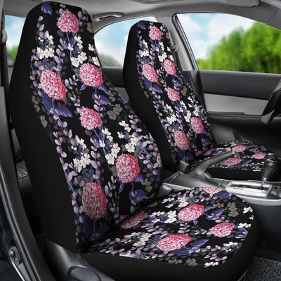 Hydrangea Pattern Print Design HD04 Universal Fit Car Seat Covers-JorJune