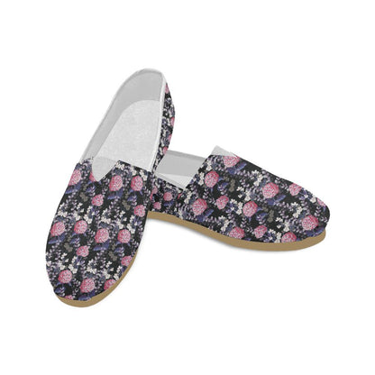 Hydrangea Pattern Print Design HD04 Women Casual Shoes-JorJune.com