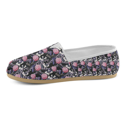 Hydrangea Pattern Print Design HD04 Women Casual Shoes-JorJune.com