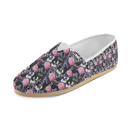Hydrangea Pattern Print Design HD04 Women Casual Shoes-JorJune.com