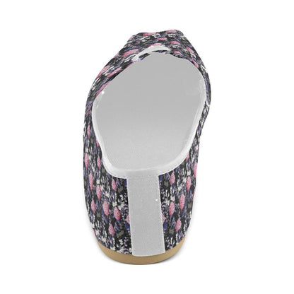 Hydrangea Pattern Print Design HD04 Women Casual Shoes-JorJune.com