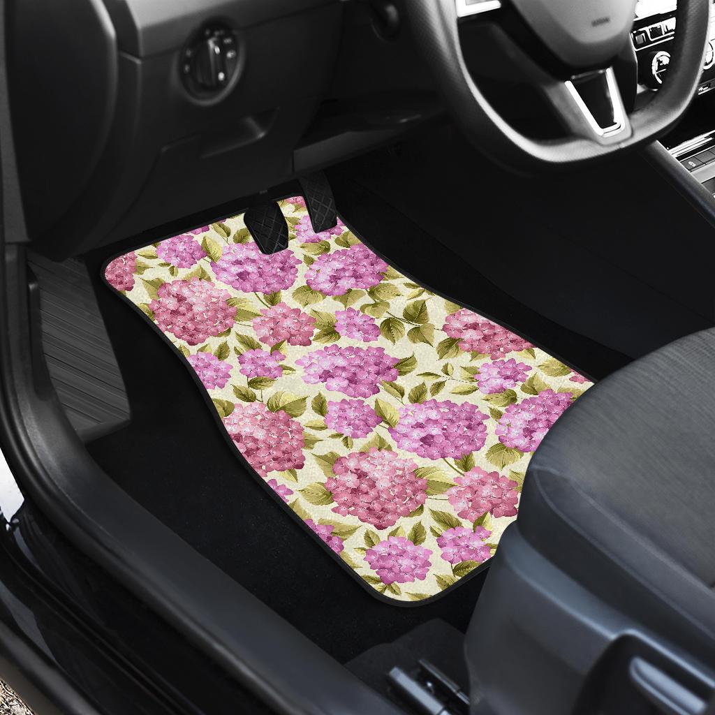 Hydrangea Pattern Print Design HD05 Car Floor Mats-JorJune
