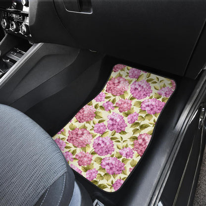Hydrangea Pattern Print Design HD05 Car Floor Mats-JorJune