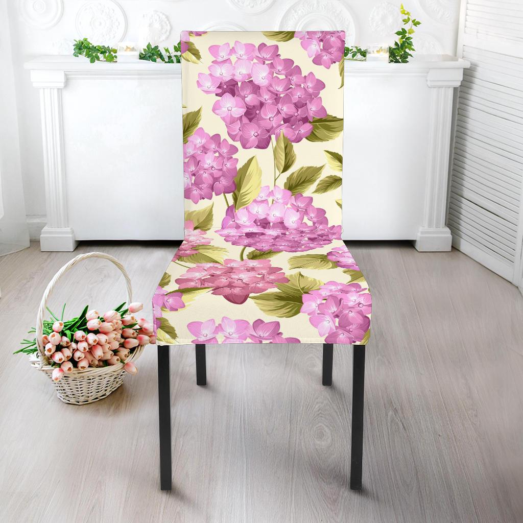 Hydrangea Pattern Print Design HD05 Dining Chair Slipcover-JORJUNE.COM