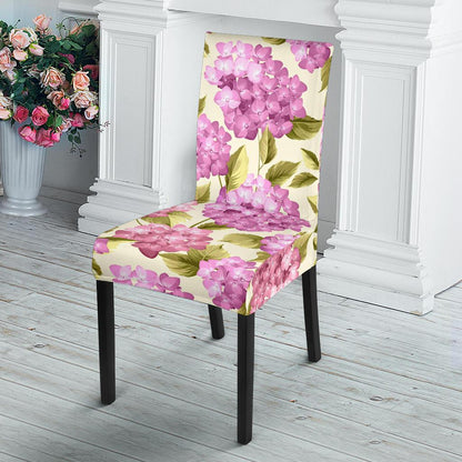 Hydrangea Pattern Print Design HD05 Dining Chair Slipcover-JORJUNE.COM