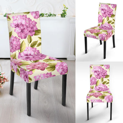 Hydrangea Pattern Print Design HD05 Dining Chair Slipcover-JORJUNE.COM