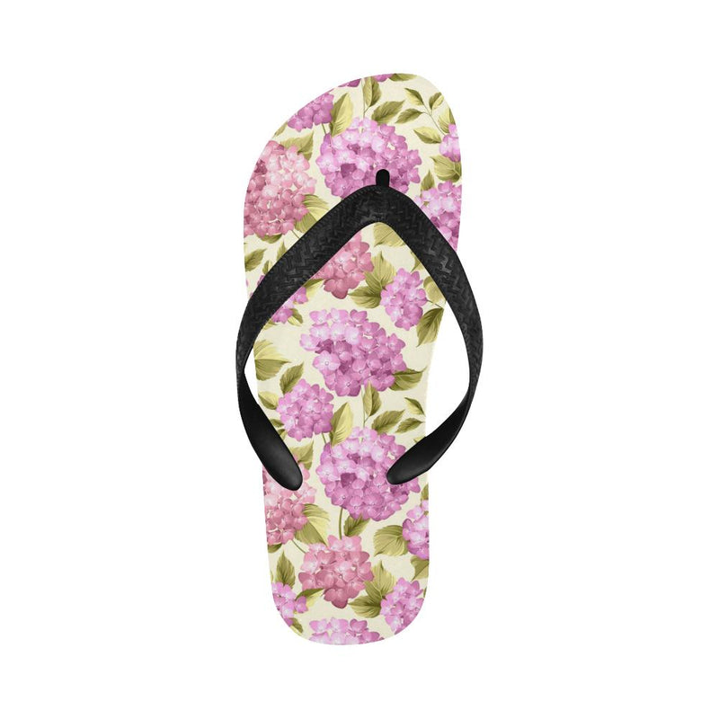 Hydrangea Pattern Print Design HD05 Flip Flops-JorJune