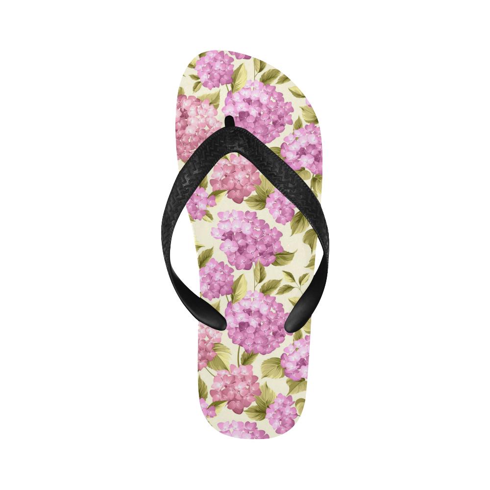 Hydrangea Pattern Print Design HD05 Flip Flops-JorJune