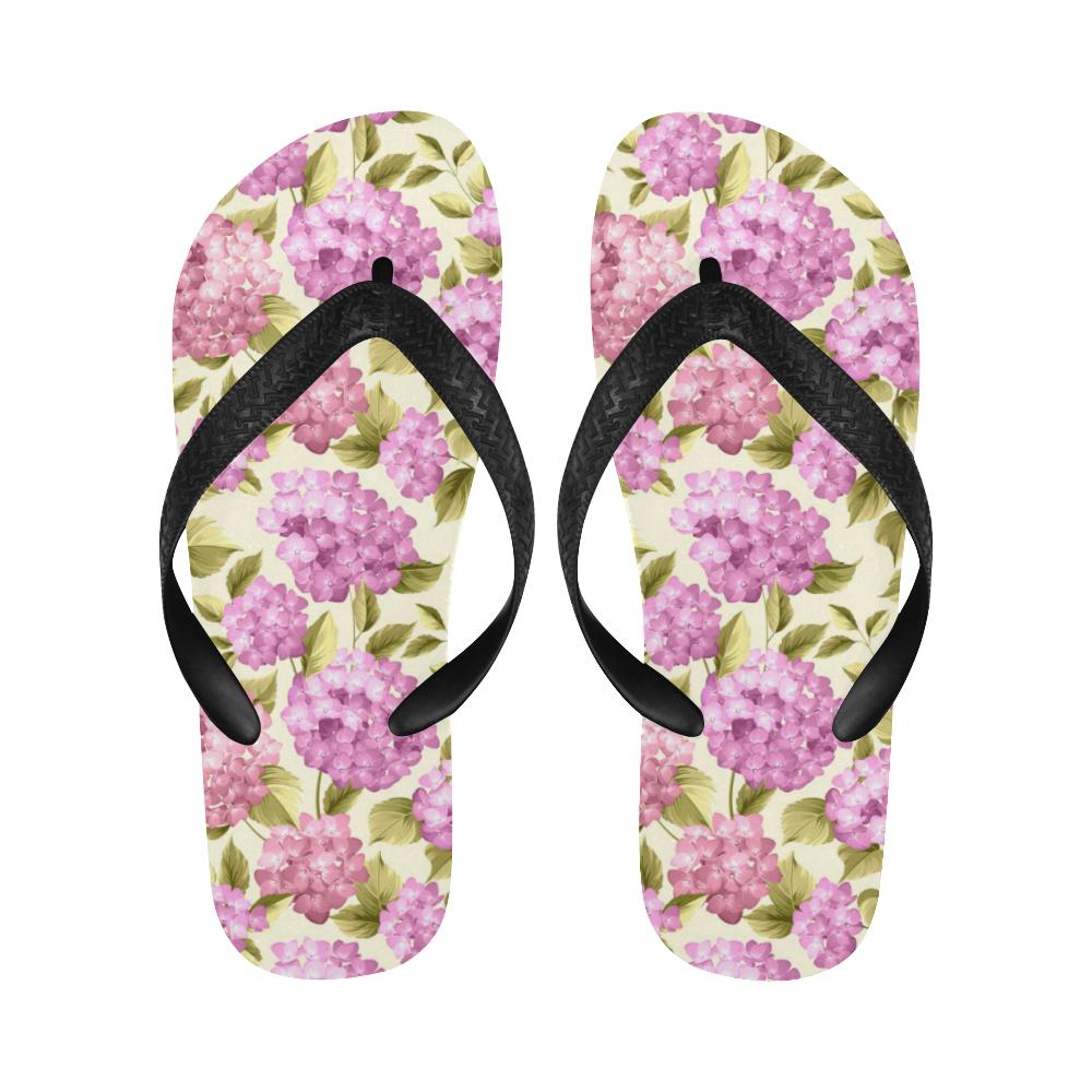 Hydrangea Pattern Print Design HD05 Flip Flops-JorJune