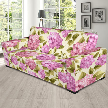 Hydrangea Pattern Print Design HD05 Sofa Slipcover-JORJUNE.COM