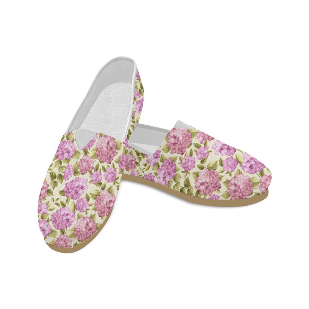 Hydrangea Pattern Print Design HD05 Women Casual Shoes-JorJune.com