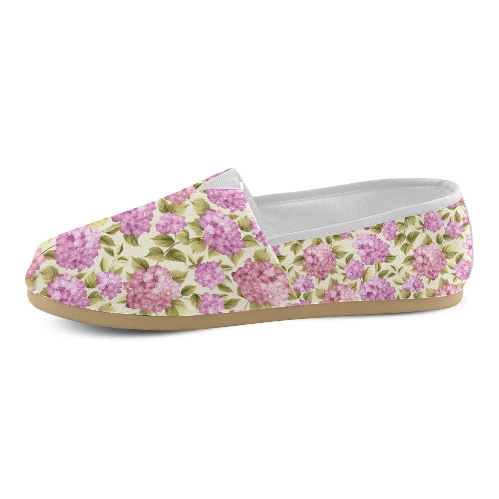 Hydrangea Pattern Print Design HD05 Women Casual Shoes-JorJune.com