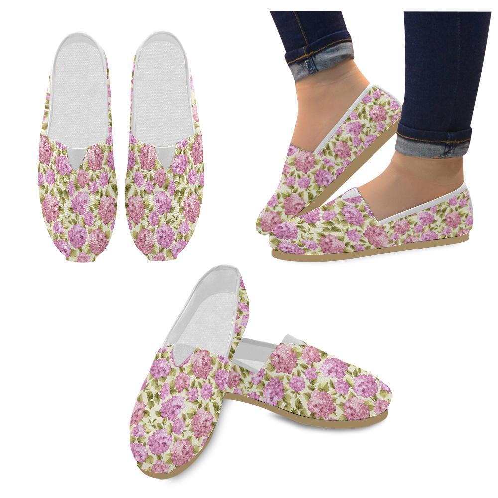 Hydrangea Pattern Print Design HD05 Women Casual Shoes-JorJune.com