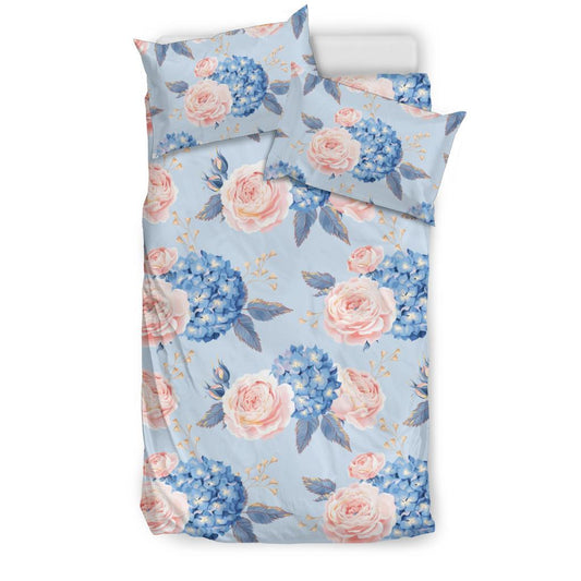 Hydrangea Pattern Print Design HD06 Duvet Cover Bedding Set-JORJUNE.COM