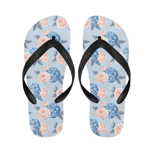 Hydrangea Pattern Print Design HD06 Flip Flops-JorJune