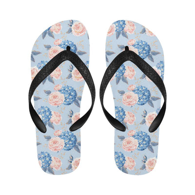 Hydrangea Pattern Print Design HD06 Flip Flops-JorJune