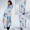 Hydrangea Pattern Print Design HD06 Hooded Blanket-JORJUNE.COM