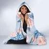 Hydrangea Pattern Print Design HD06 Hooded Blanket-JORJUNE.COM