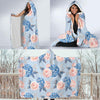 Hydrangea Pattern Print Design HD06 Hooded Blanket-JORJUNE.COM