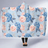 Hydrangea Pattern Print Design HD06 Hooded Blanket-JORJUNE.COM