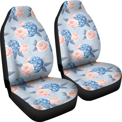 Hydrangea Pattern Print Design HD06 Universal Fit Car Seat Covers-JorJune