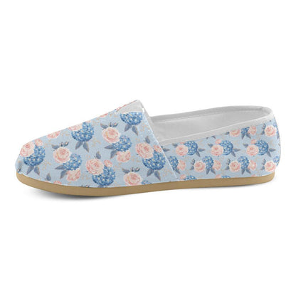 Hydrangea Pattern Print Design HD06 Women Casual Shoes-JorJune.com