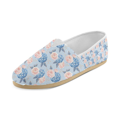 Hydrangea Pattern Print Design HD06 Women Casual Shoes-JorJune.com