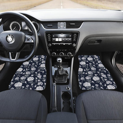 Hydrangea Pattern Print Design HD07 Car Floor Mats-JorJune