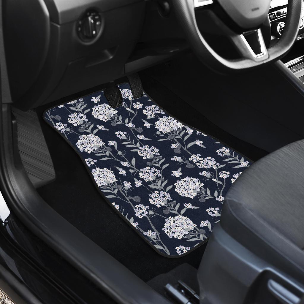 Hydrangea Pattern Print Design HD07 Car Floor Mats-JorJune