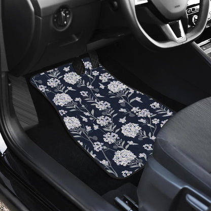 Hydrangea Pattern Print Design HD07 Car Floor Mats-JorJune