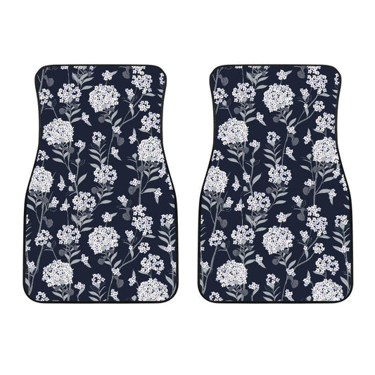 Hydrangea Pattern Print Design HD07 Car Floor Mats-JorJune