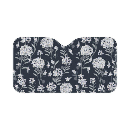 Hydrangea Pattern Print Design HD07 Car Sun Shade-JorJune