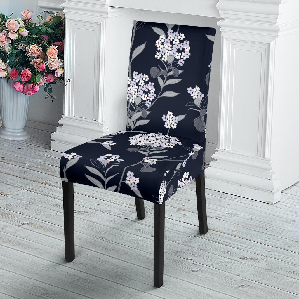Hydrangea Pattern Print Design HD07 Dining Chair Slipcover-JORJUNE.COM