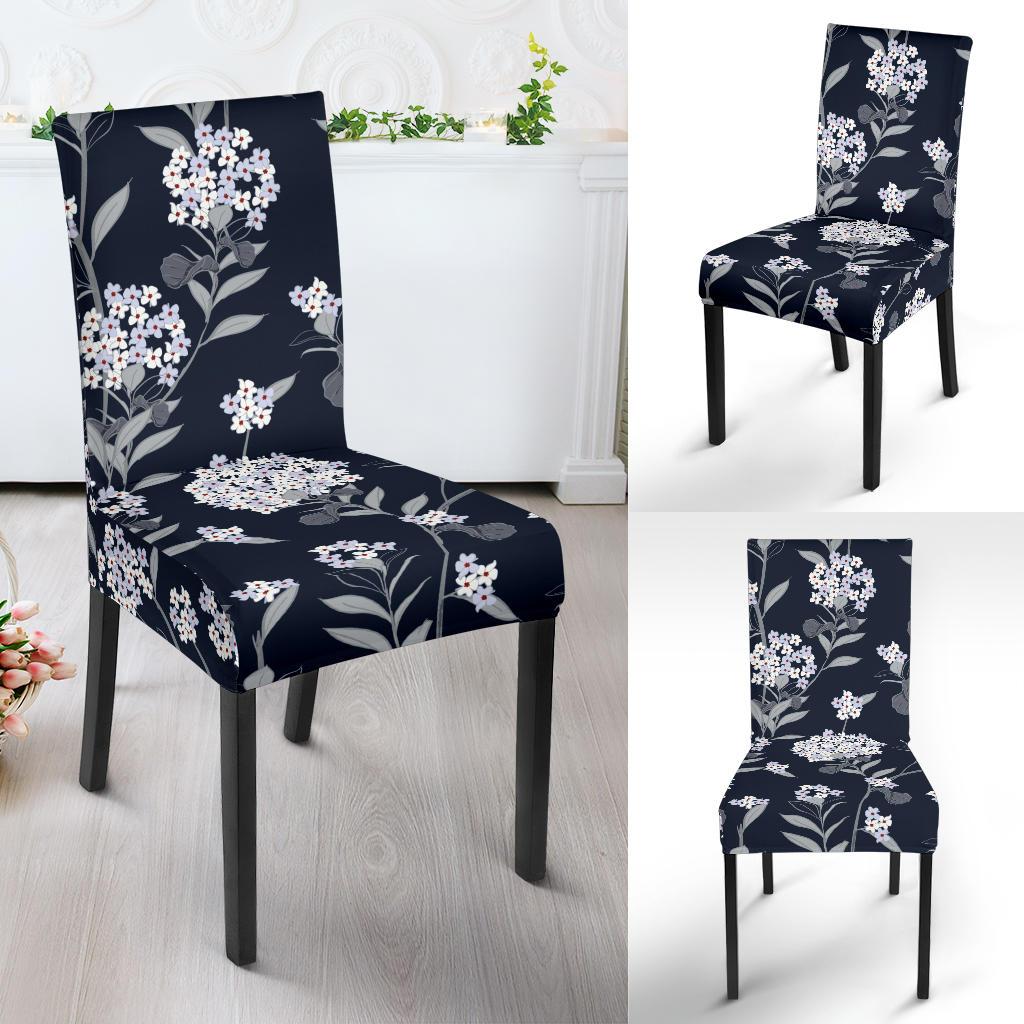 Hydrangea Pattern Print Design HD07 Dining Chair Slipcover-JORJUNE.COM