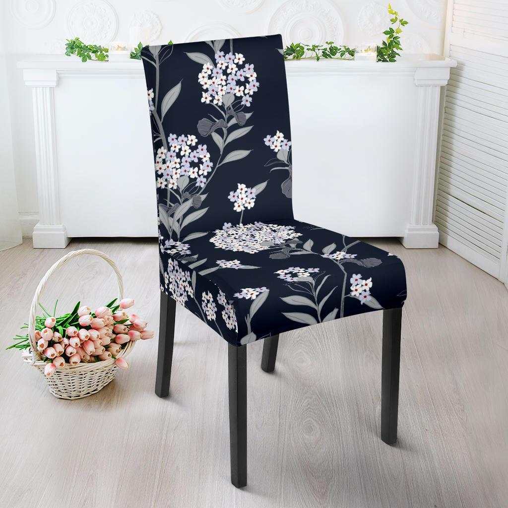 Hydrangea Pattern Print Design HD07 Dining Chair Slipcover-JORJUNE.COM
