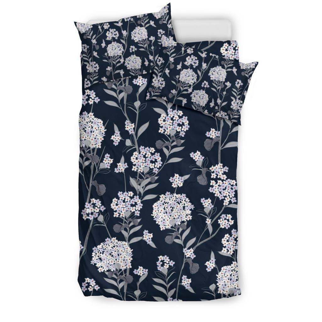 Hydrangea Pattern Print Design HD07 Duvet Cover Bedding Set-JORJUNE.COM
