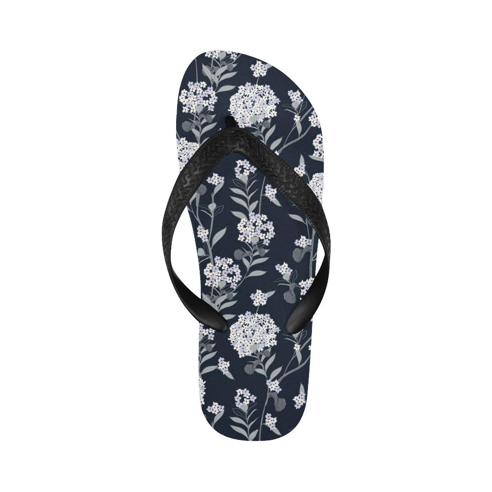 Hydrangea Pattern Print Design HD07 Flip Flops-JorJune